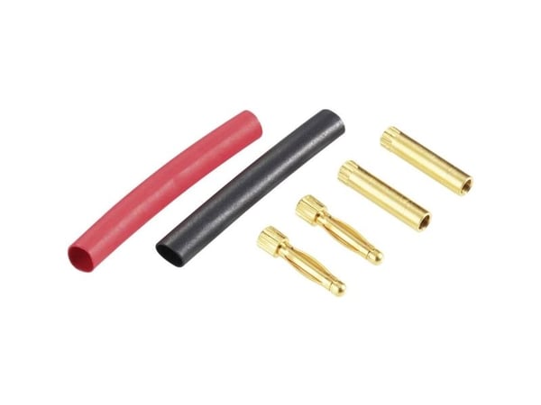 Schnepp DS 2 alu bananstikk rett tilkobling stift-diameter 2 mm rød/sort 1 stk
