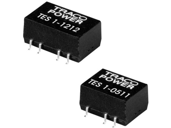 TracoPower TES 1-2421 DC/DC-muunnin, SMD 24 V/DC 5 V/DC, -5 V/DC 100 mA 1 W Lähtöjen lukumäärä: 2 x