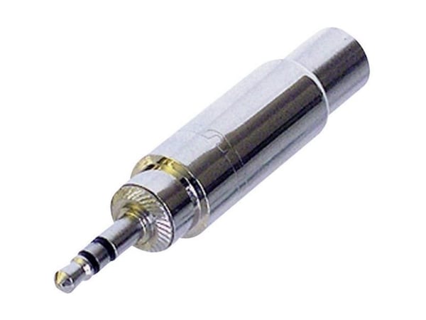 Rean AV NYS227 lydadapter jack [3,5 mm jackplugg - 6,3 mm jacktilkobling] sølv