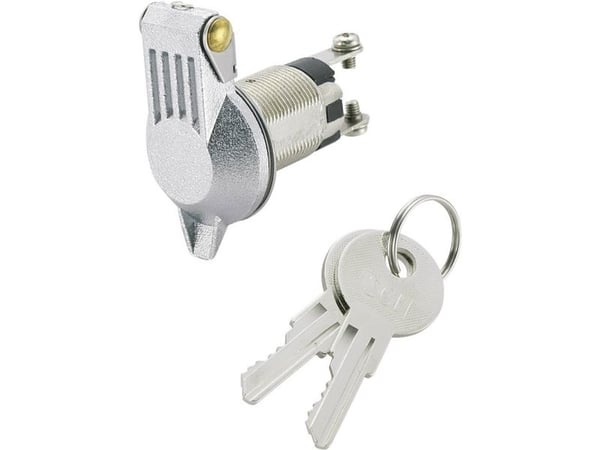 TRU COMPONENTS 1588006 TC-K3-16B-06 Avainkytkin 24 V/DC 10 A 1 x Off/On 1 x 90° 1 kpl