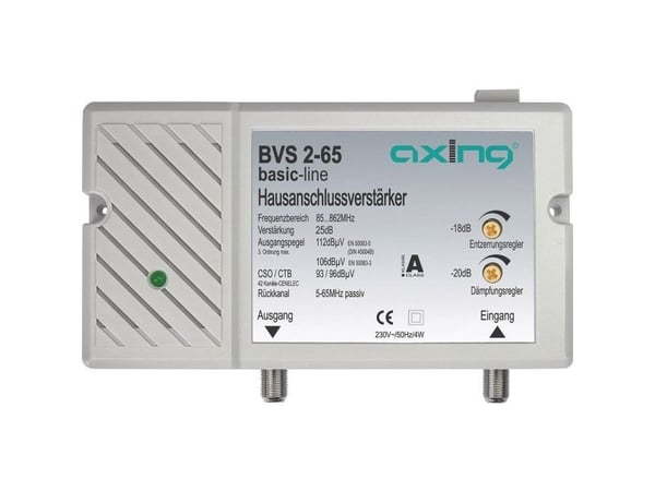 BVS 2-65 HUS TILKOBLING FORSTERKER 25 DB 98 DB?V 862 MHZ