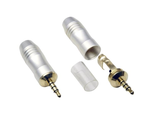 BKL Electronic 1103092 Jakkipistoke 3,5 mm Liitin, suora Navat: 4 Stereo Gold 1 kpl