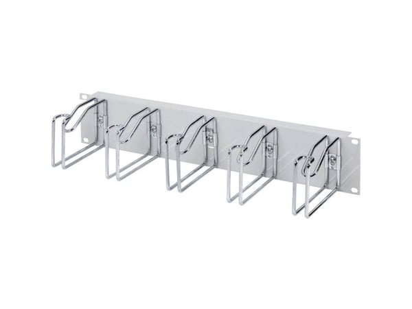 Rittal 7257.100, Kabelbrettpanel, grå, stål, 2U, 48,3 cm (19"), 482,6 mm
