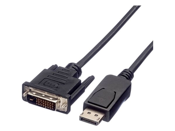 Value 11.99.5615, 2 m, DisplayPort, DVI-D, Hankjønn, Hankjønn, Rett
