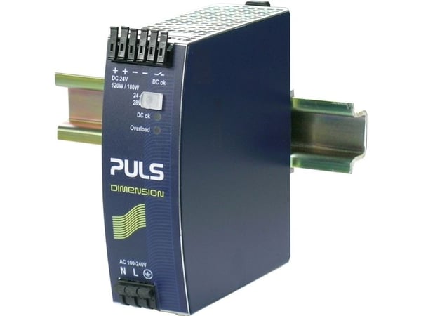 PULS DIN-skinnestrømforsyning (DIN-Rail) DIMENSION 24 V/DC 5 A 120 W 1 x (QS5.241-A1)