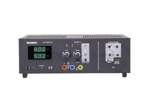 VOLTCRAFT VLP-1405 laboratorienettutstyr justerbar 0-40 V 0,01-5 A 233 W OVP, antall utganger 3 x