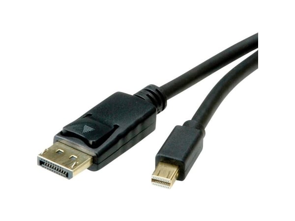 ROLINE 11.04.5814, 1 m, DisplayPort, Mini DisplayPort, Hankjønn, Hankjønn, 5120 x 2880 piksler