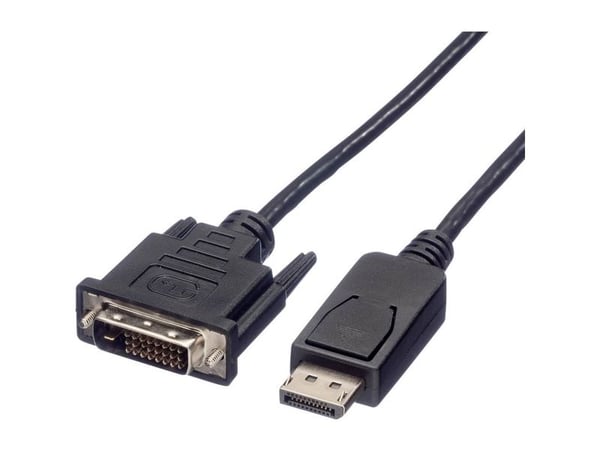 ROLINE 11.04.5612, 5 m, DisplayPort, DVI, Hankjønn, Hankjønn, Rett