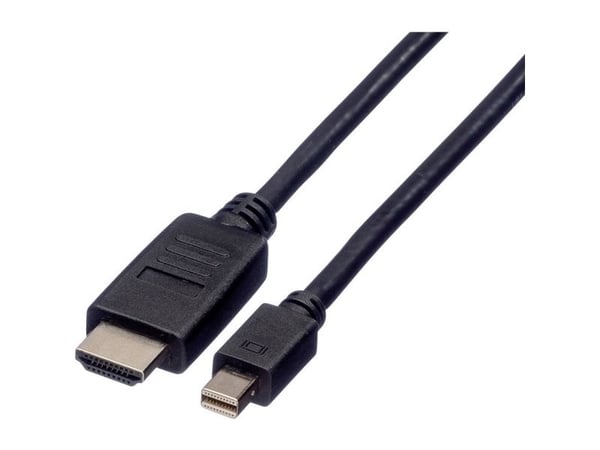 ROLINE 11.04.5789, 1,5 m, DisplayPort, Mini DisplayPort, Hankjønn, Hankjønn, 1920 x 1200 piksler