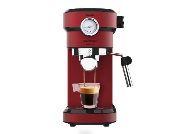 Cecotec Cafelizzia 790 Shiny Pro, Espressomaskin, 1,2 l, 1350 W, Sort, Rød