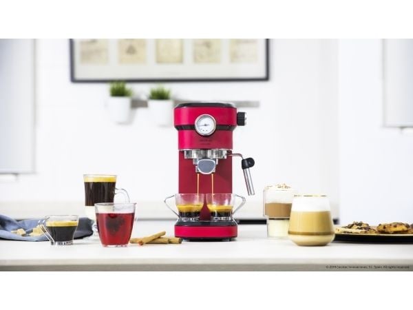 Cecotec Cafelizzia 790 Shiny Pro, Espressomaskin, 1,2 l, 1350 W, Sort, Rød