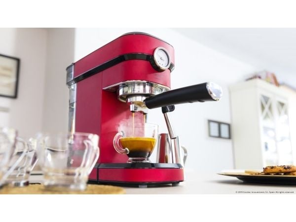 Cecotec Cafelizzia 790 Shiny Pro, Espressomaskin, 1,2 l, 1350 W, Sort, Rød