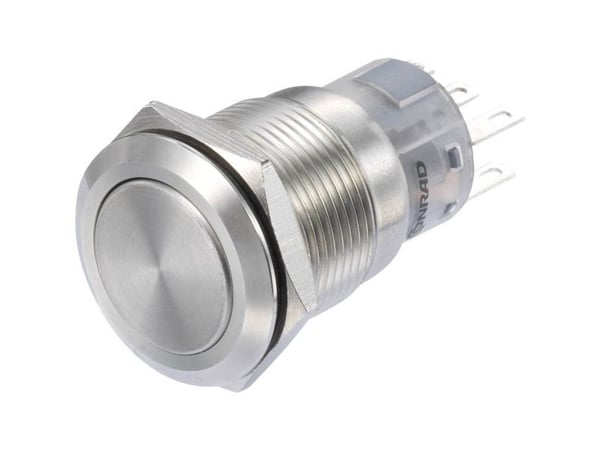 TRU COMPONENTS LAS1-AGQ-22/S Painekytkin 250 V/AC 3 A 2 x On/(On) IP65 Tastende 1 stk