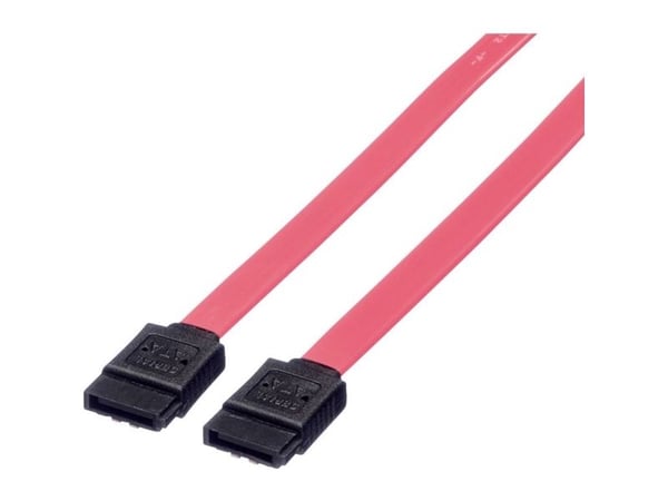 VALUE SATA 6.0 Gbit/s, 0,5 m, SATA III, Hankjønn/hankjønn, Rød, Rød