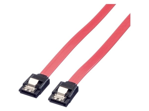 ROLINE 11.03.1554, 0,5 m, SATA II, SATA 7-pin, SATA 7-pin, Hankjønn/hankjønn, Sort, Rød, Rød