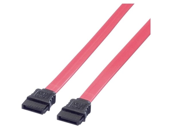 ROLINE 11.03.1555, 0,5 m, SATA II, SATA 7-pin, SATA 7-pin, Hankjønn/hankjønn, Sort, Rød, Rød