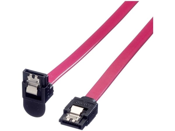 ROLINE 11.03.1565, 1 m, SATA III, SATA 7-pin, SATA 7-pin, Hankjønn/hankjønn, Sort, Rød, Rød