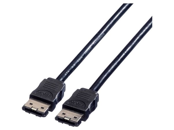 ROLINE External SATA 6.0 Gbit/s Cable 1.0 m, musta