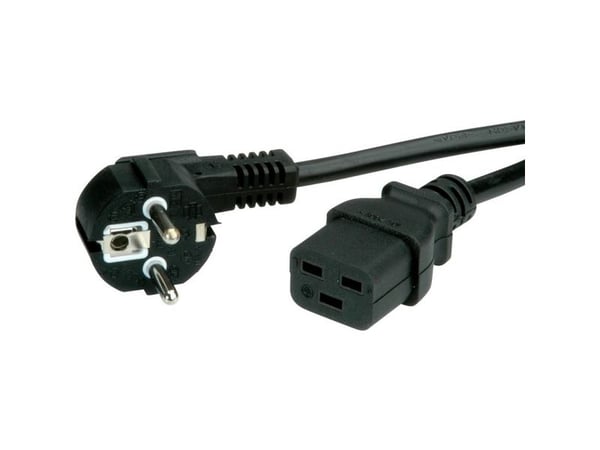 Value 19.99.1553, 3 m, CEE7/7, C19 liitin, 250 V, 16 A