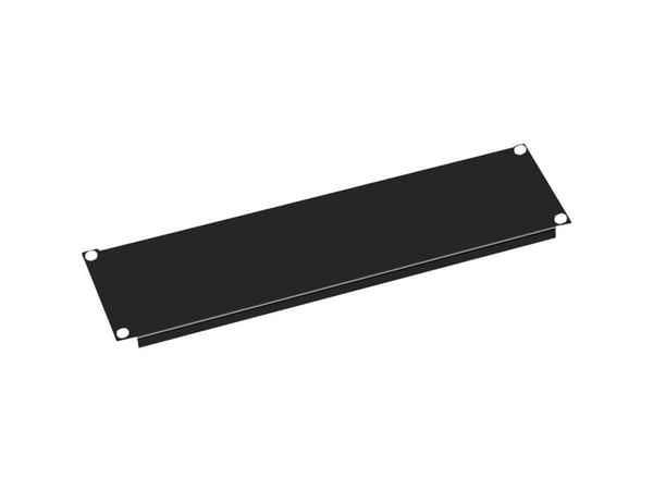 Value 26.99.0300, Blankt panel, Sort, Metall, 3U, 48,3 cm (19")
