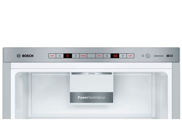 Bosch Serie | 6 KGE39ALCA - Kjøleskap/fryser - bunnfryser - bredde: 60 cm - dybde: 65 cm - høyde: 201 cm - 343 liter - Klasse C - inox