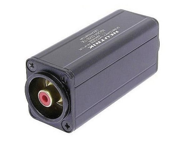 Neutrik XLR / RCA, 3-pin XLR, RCA, Sort