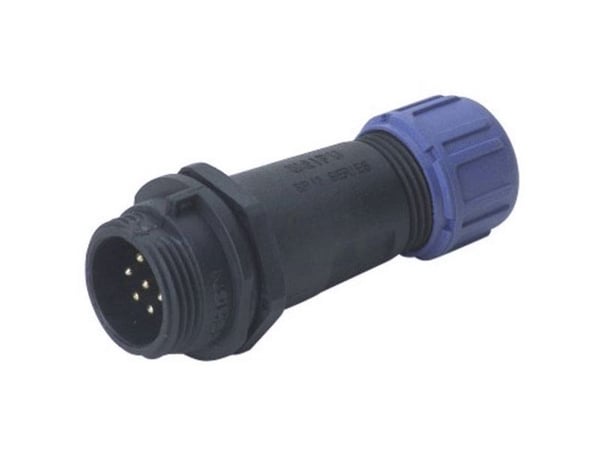 Weipu SP1311 / P 3 I rundstiftkontakt rett Samlet poltal: 3 Serie (rundstiftforbindelse): SP13 1 stk