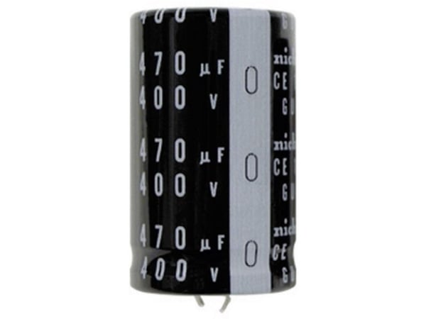 Nichicon LGU1E472MELZ elektrolyttkondensator SnapIn 10 mm 4700 µF 25 V/DC 20 % (Ø x L) 22 mm x 25 mm 1 stk
