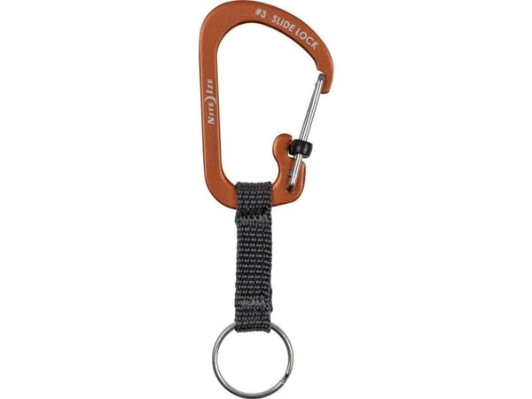 NiteIze karabinkrok SlideLock nøkkelring i aluminium Pom