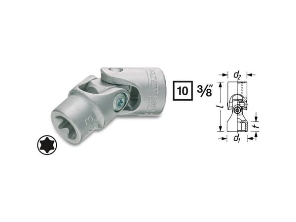 HAZET 880G-E12, Stikkontakt, 3/8", Metrisk, 1 hoder, E12, 1,9 cm
