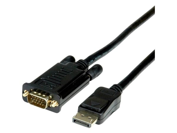 Value 11.99.5802, 2 m, VGA (D-Sub), DisplayPort, Hankjønn, Hankjønn, 1920 x 1200 piksler