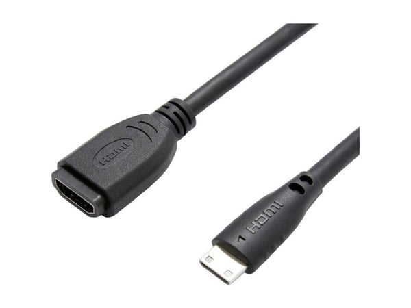 Value 12.99.3120, 150 m, HDMI Type C (Mini), HDMI-tyyppi A (vakio), Musta