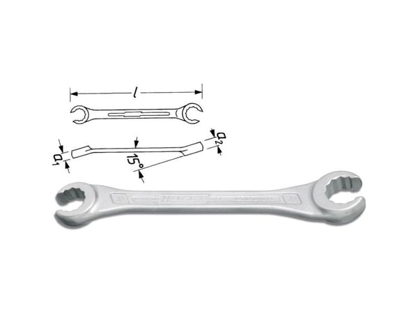 Hazet Skiftnyckel, 612-24X27, 24 - 27 mm, DIN 3118
