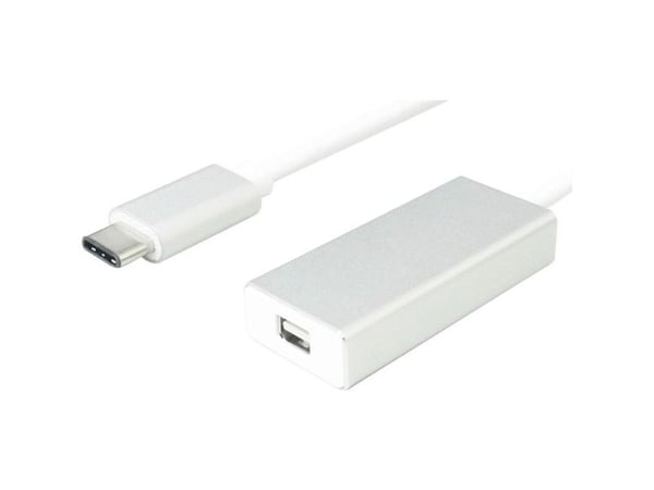 Value USB 3.1 C - Mini DisplayPort, 0,1 m, USB Type-C, Mini DisplayPort, Naaras, Uros, Valkoinen