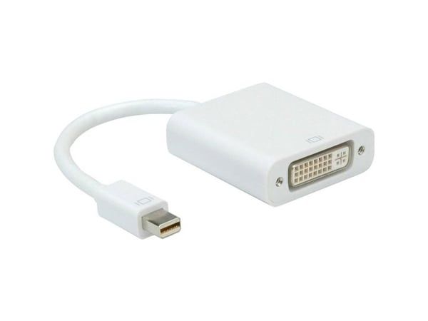 Roline Mini-display-port / DVI Adapterkabel Mini DisplayPort-stik, DVI-D 24+1-pol. Fatning 0.10 m Hvid 12.03.3128 Displayport-kaapeli