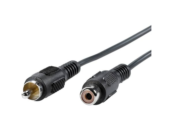 Value Cinch Cable, simplex M - F 5 m, RCA, Uros, RCA, Naaras, 5 m