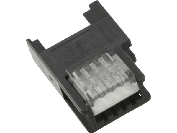 3M svakstrømskobling fleksibel 0,3–0,56 mm² fast 0,3–0,56 mm² poler: 4 Miniclamp 1 stk grå (37304-2206-000 FL)