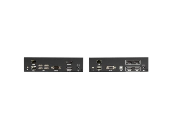 Black Box KVXLCDPF-200, Sender og Mottaker, Koblet med ledninger (ikke trådløs), 30000 m, Sort, DisplayPort, DisplayPort