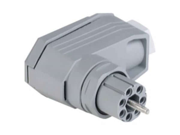 Hirschmann 932 632-106-1 strömkabel N-anslutning, vinklad totalt polantal: 11 + PE 5 A grå 1 st