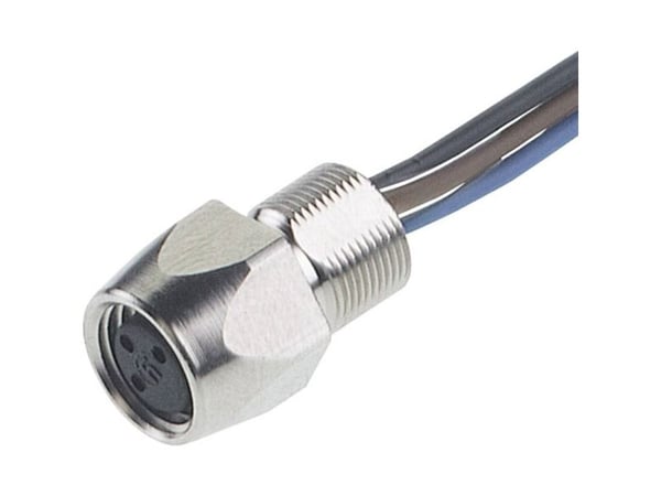 Hirschmann 935 980-000 Anturin / toimilaitteen liitin uppoasennukseen M8 Liitäntä, uppoasennus 0,50 m Napaluku (RJ): 3 1 kpl