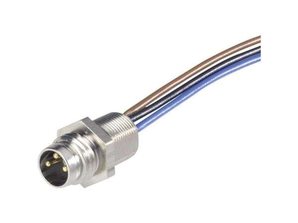 Hirschmann 933 147-001-1 Anturin / toimilaitteen liitin uppoasennukseen M8 Liitin, uppoasennus 0,50 m Napaluku (RJ): 4 1 kpl 1 kpl
