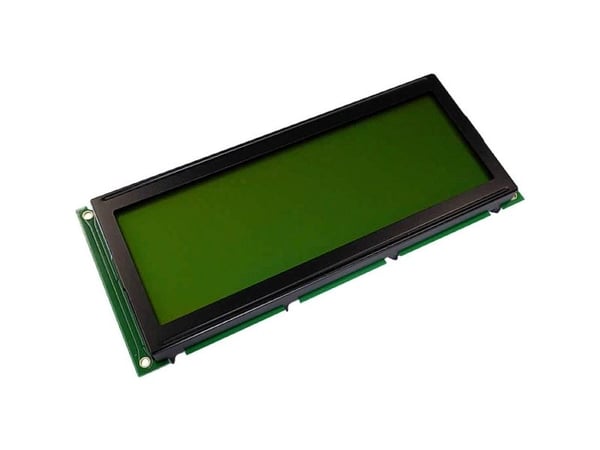Display Elektronik LC-display Gulgrøn 20 x 4 Pixel (B x H x T) 146 x 62.5 x 11.1 mm