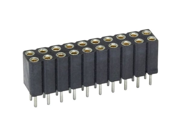 econ connect MP70D20, Sort, Messing, Kobber, Polyfenyylisulfidi (PPS), 4 mO, 60 V, 3 A, -40 - 105 °C