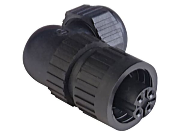 Hirschmann rundstiftkobling 934 129-100-1, vinklet totalt 3 + PE poler, CA 1 stk