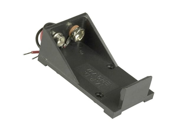 Batteriholder MPD BH9VW for 1x 9 V blokk kabel (L x B x H) 55 x 30 x 21 mm
