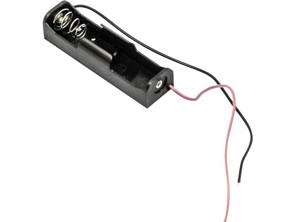 MPD BCAAW batteriholder for 1x R6 (AA), kabel