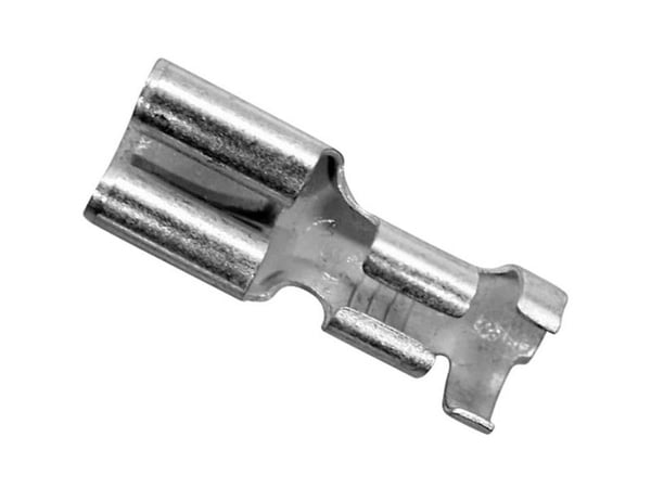 LAPP 63501120 flatstift kabelsko Stiftbredde: 6,3 mm Stifttykkelse: 0,8 mm 180° uisolert 100 stk