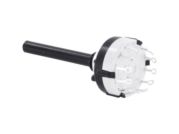 TRU COMPONENTS TC-DS4X3L dreiebryter/kontakt, 0,35 A, bryterposisjoner 3, 3 x 30°