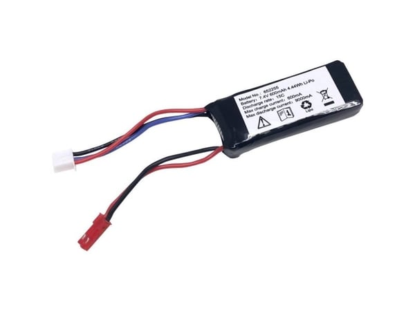 Reely batteripakke LiPo 7.4 V 600 mAh celler: 2 15 C softcase BEC-tilkobling