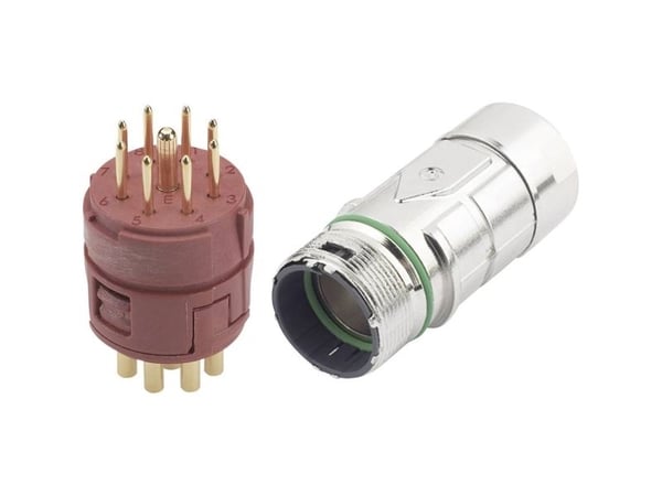 LappKabel EPIC®-liitin M23 8+1-nastainen sarja EPIC® KIT M23 F6 8+1-POL uros Sisältö: 1 sarja (75009701)